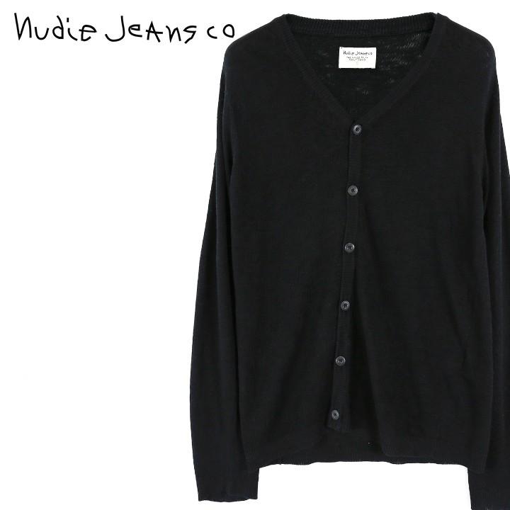 ヌーディージーンズ Nudie Jeans カーディガン メンズ 薄手 麻混