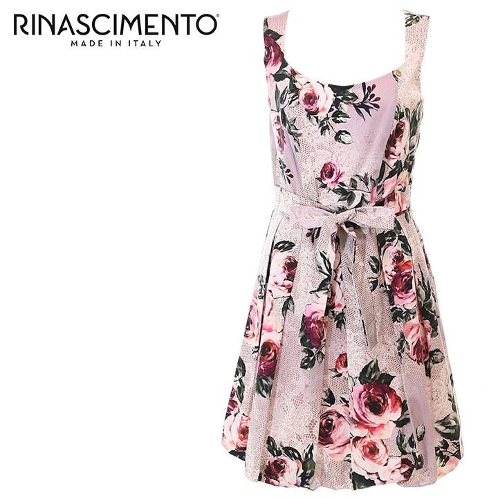 リナシメント Rinascimento ワンピース レディース 花柄 バラ柄 ローズ柄 レース柄 ノースリーブ Aライン Rin L T 94 213 キイロヤ インポート 通販 Yahoo ショッピング