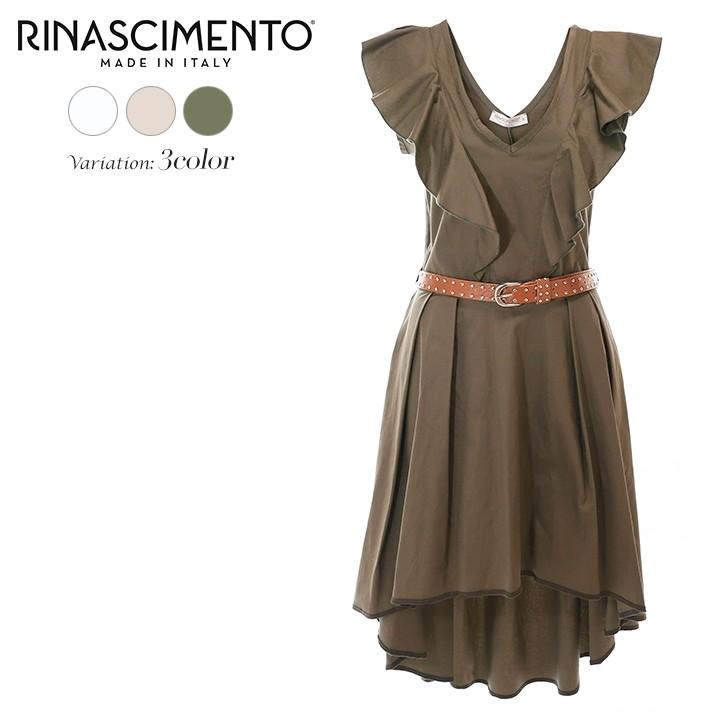 リナシメント Rinascimento ノースリーブワンピース レディース 深vネック フィッシュテール ベルト付き フリル装飾 Rin L T 293 キイロヤ インポート 通販 Yahoo ショッピング
