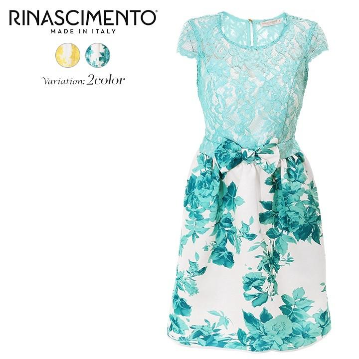リナシメント Rinascimento ワンピース レディース シースルーレース切替 花柄 総柄 膝上丈 キャップスリーブ Rin L T 3 キイロヤ インポート 通販 Yahoo ショッピング