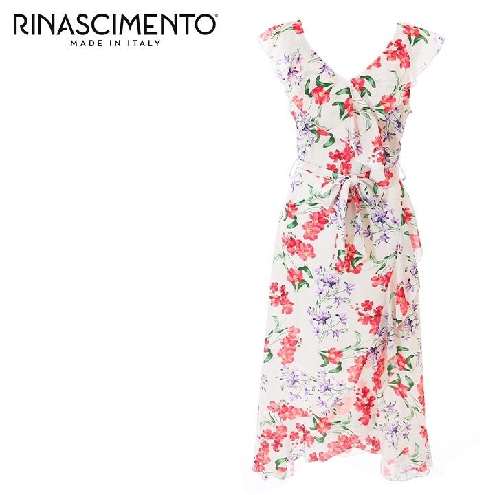 リナシメント Rinascimento ノースリーブワンピース レディース 花柄 総柄 Vネック ロング丈 フィッシュテール Rin L T 3 キイロヤ インポート 通販 Yahoo ショッピング