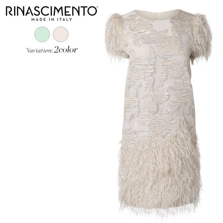 リナシメント Rinascimento ミニワンピース レディース ラメ糸使い シースルーレイヤード パフスリーブ 半袖 フリンジ Albi P Rin L T B4 4 キイロヤ インポート 通販 Yahoo ショッピング
