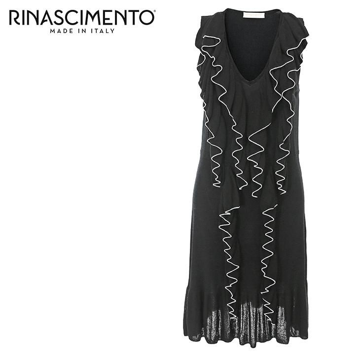 リナシメント Rinascimento ニットソーワンピース レディース Vネック 薄手 フリル 膝丈 ノースリーブ 9010 T Bar Rin L T B4 237 キイロヤ インポート 通販 Yahoo ショッピング