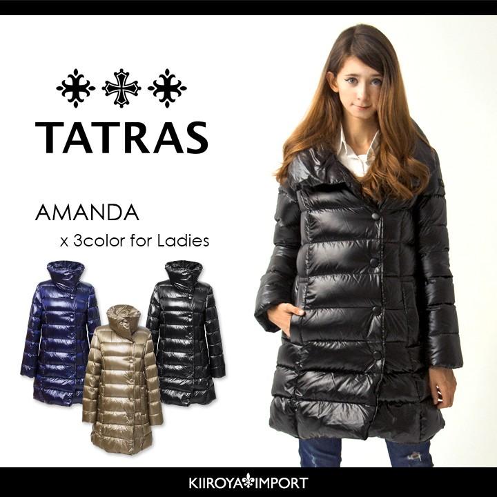 タトラス TATRAS ダウンジャケット ダウンコート レディース ビッグカラー 袖リブ切替 微光沢 AMANDA  :tat-l-o-69-424:キイロヤ インポート - 通販 - Yahoo!ショッピング