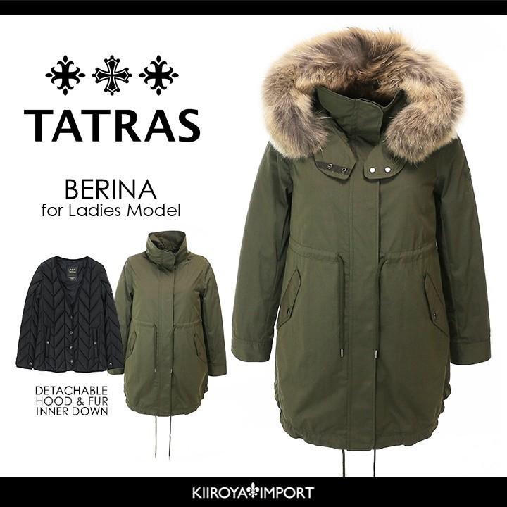 タトラス Tatras ミリタリージャケット レディース インナーダウン付き ラクーンファーフード付き モッズコート Berina Tat L O 79 525 キイロヤ インポート 通販 Yahoo ショッピング