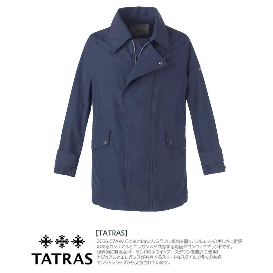 タトラス TATRAS ステンカラーコート ジャケット メンズ 比翼 ミドル丈 MTA15S4347 TOSCA｜kiiroya-import｜02