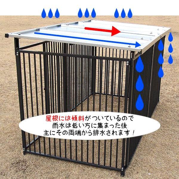 犬 大型犬 サークル ケージ 雨よけ 日よけ 風よけ ／ 屋根材 ダブル