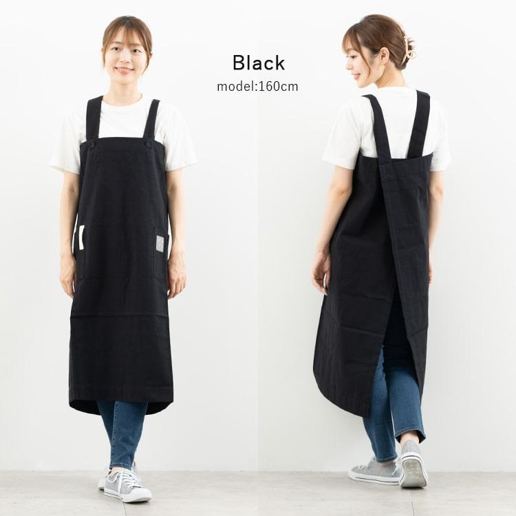 エプロン レディース おしゃれ コットン 綿100 かぶるだけ 保育士 美容