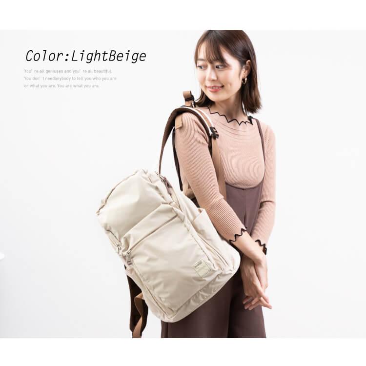 anello リュック レディース 正規品 ブランド 背面ファスナー 大