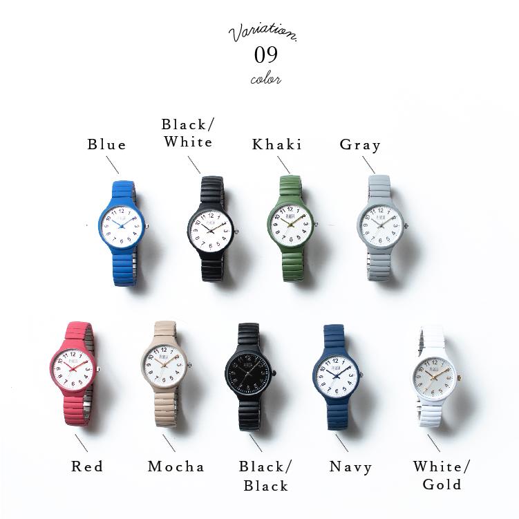 腕時計 レディース ジャバラ シリコン 金属アレルギー ニッケルフリー シンプル 女性 ギフトプレゼント 1年間のメーカー保証付 メール便送料無料 Ea 254n 神戸岡本kiitos 通販 Yahoo ショッピング