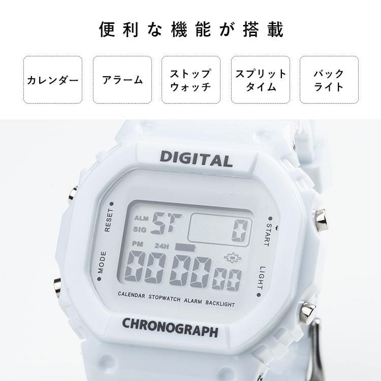 腕時計 レディース デジタル ウォッチ カジュアル 男女兼用 かわいい 大人 おしゃれ ラバー 透明ベルト ギフト 1年間のメーカー保証付 メール便送料無料 Fw Ym049 神戸岡本kiitos 通販 Yahoo ショッピング