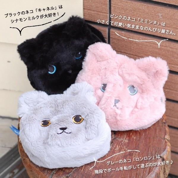 ネコのモンシャ フェイスポーチ レディース ポーチ メイクポーチ 小物入れ バッグ 猫 かわいい おしゃれ プレゼント ギフト メール便送料無料 Pa 18p 神戸岡本kiitos 通販 Yahoo ショッピング