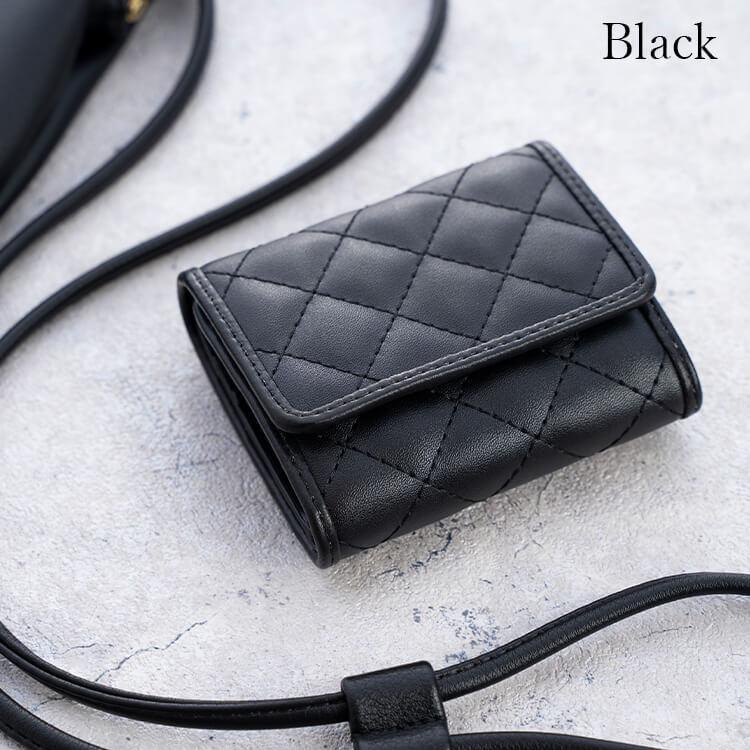 さっち キルティングデニム ミニ財布♡♡ 財布 レディース キルティング ボックス型 ブランド 3つ折り