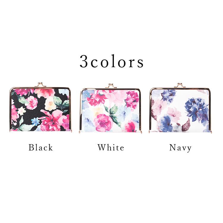 ALTROSE 通帳ケース 花柄 銀行 がま口 レディース かわいい