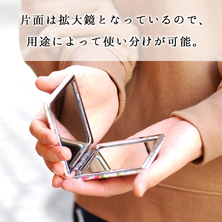 手鏡 コンパクトミラー 拡大鏡 かわいい おしゃれ 両面鏡 折りたたみ 花柄 ネコ 猫 プレゼント ギフト So 002 神戸岡本kiitos 通販 Yahoo ショッピング