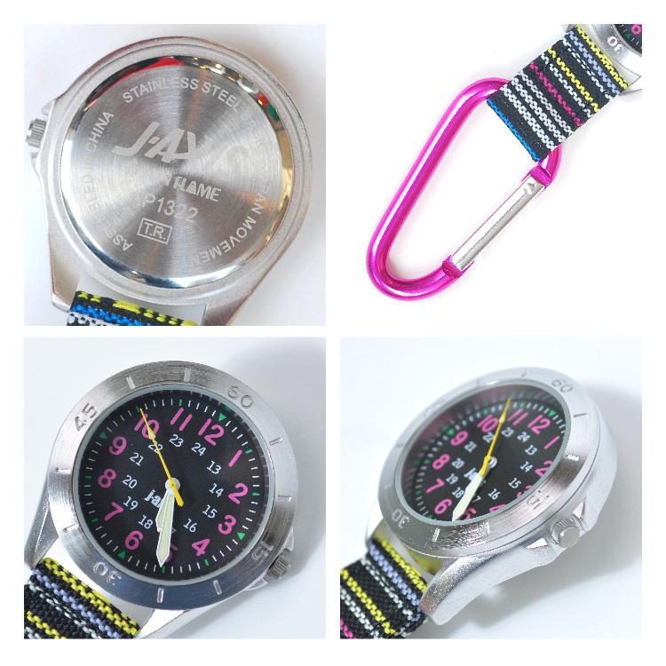 J-AXIS（ジェイアクシス） 懐中時計 カラビナウォッチ エスニック柄