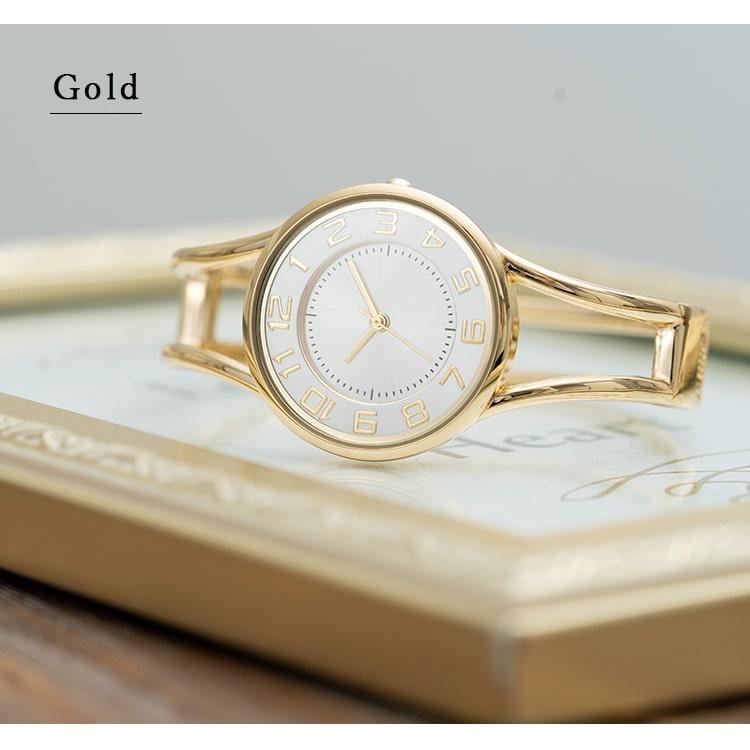 J-AXIS（ジェイアクシス） 腕時計 レディース メタル バングルウォッチ