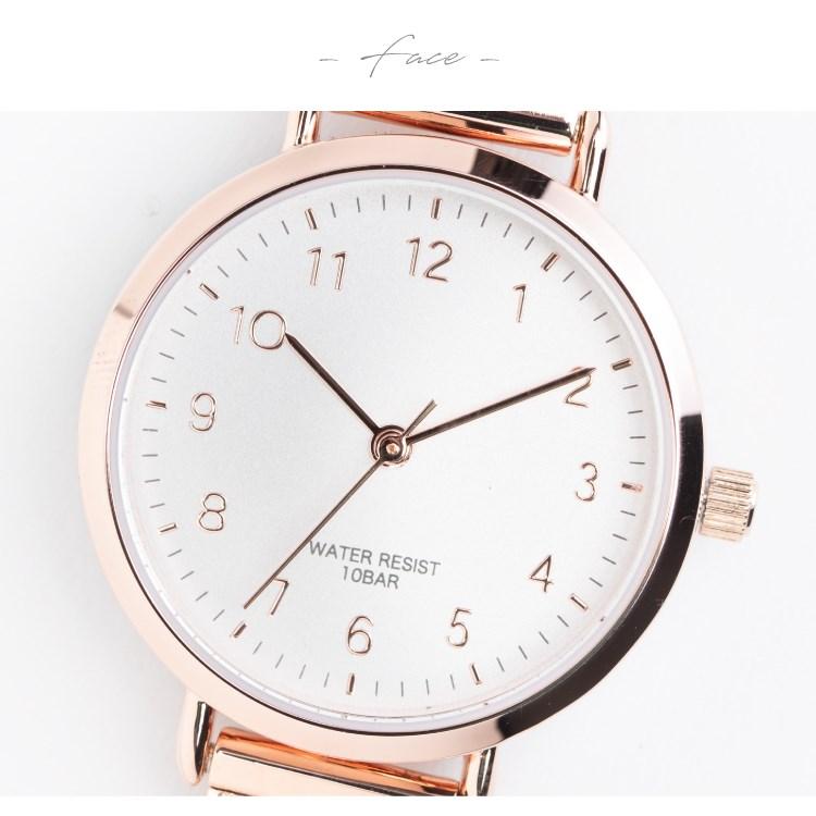 J-AXIS（ジェイアクシス） 腕時計 10気圧防水 レディース ニッケル