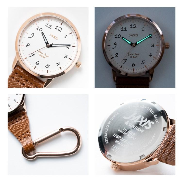 J-AXIS（ジェイアクシス） 懐中時計 10気圧防水 レディース カラビナ