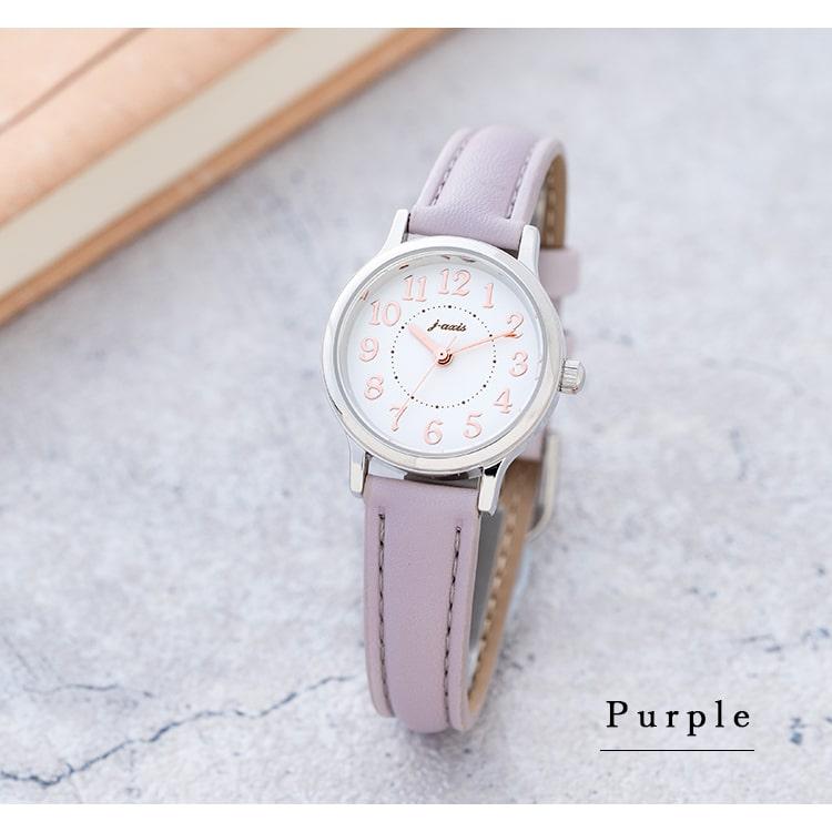 J-AXIS（ジェイアクシス） 腕時計 レディース ニッケルフリーメッキ 10