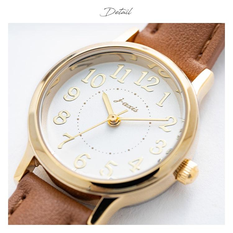 J-AXIS（ジェイアクシス） 腕時計 レディース ニッケルフリーメッキ 10