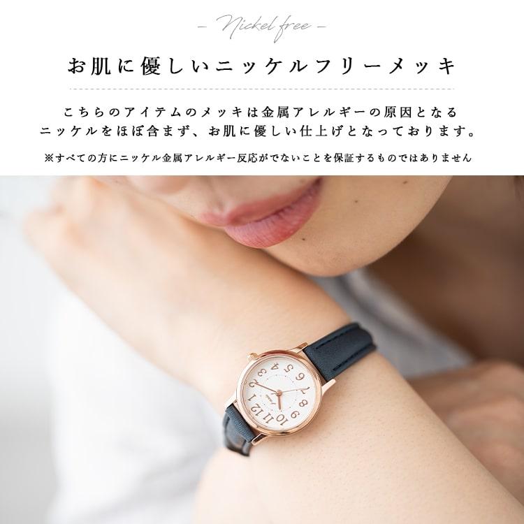 J-AXIS（ジェイアクシス） 腕時計 レディース ニッケルフリーメッキ 10