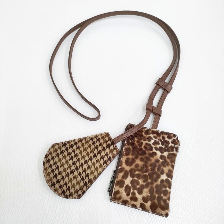 NICENESS 新品 SPOOKY Hair Calf Leather NN Double Case 定価79200円 NN-3501A14 キーケース ブラウン メンズ ナイスネス【中古】5-0628G♪ NICENESS 新品 SPOOKY Hair Calf Leather NN Double Case 定価79200円