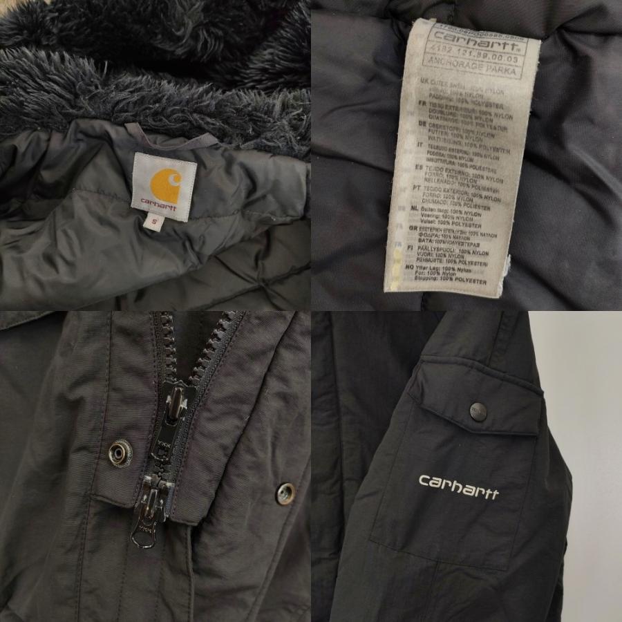 Carhartt ANCHORAGE PARKA N3-Bタイプ フェイクファー 中綿 ジャケット ブラック メンズ カーハート【中古】5-1020A◆ Carhartt（カーハート） Carhartt ANCHORAGE PARKA N3-Bタイプ