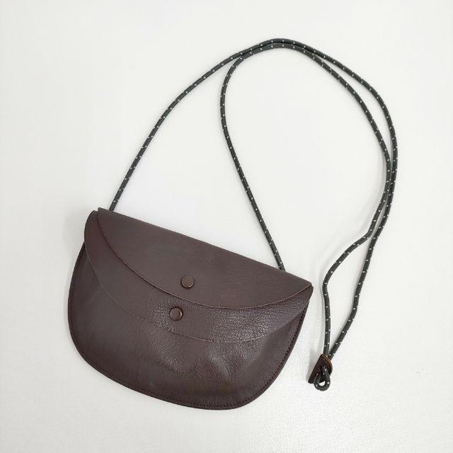 PORTER PORTER/KAPTAIN SUNSHINE Round Pouch レザーゴート ポーチ