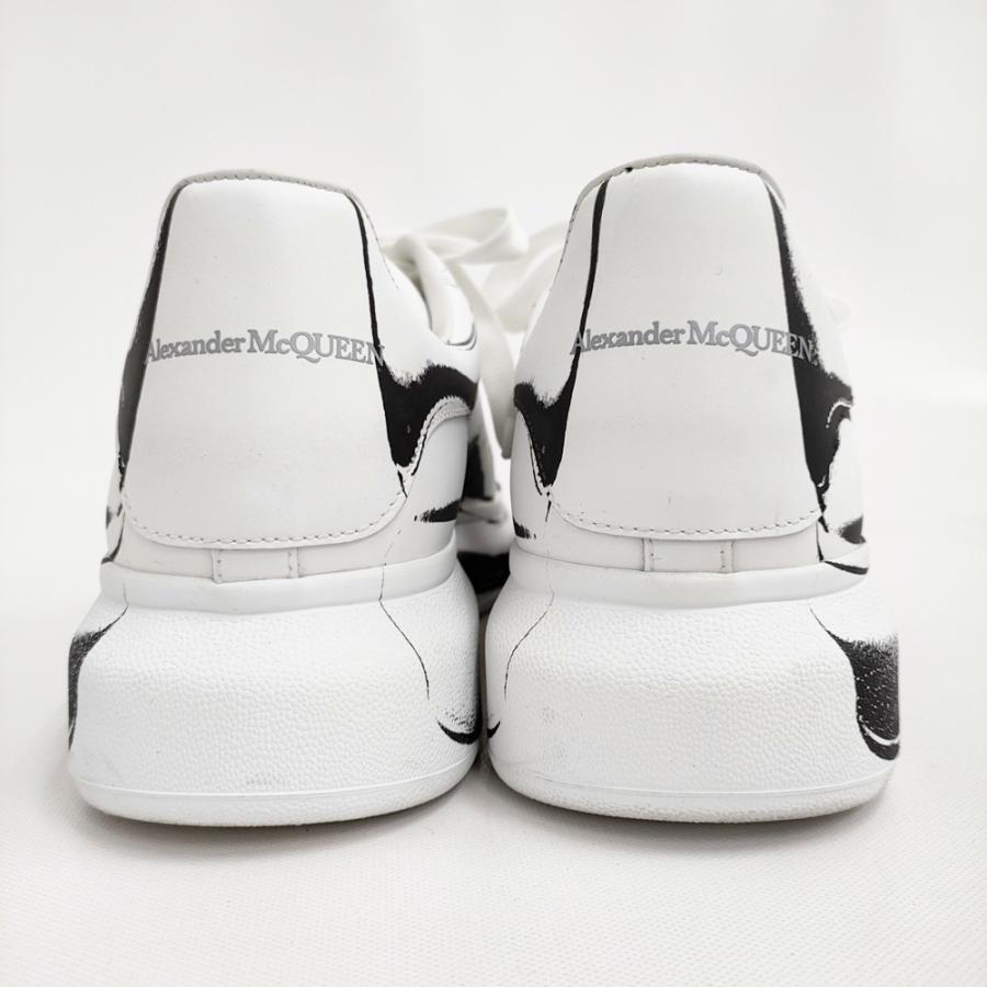 Alexander McQueen ホワイト スニーカー 41 alexander McQUEEN Oversized White Sneaker w/Blue Glitz sz.41
