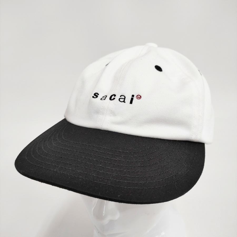 WTAPS/Sacai Cotton Twill Cap 25-0933S キャップ 25SS ホワイト ブラック メンズ ダブルタップス/サカイ【中古】5-1022G♪ WTAPS/Sacai Cotton Twill Cap 25-0933S キャップ 25SS ホワイト