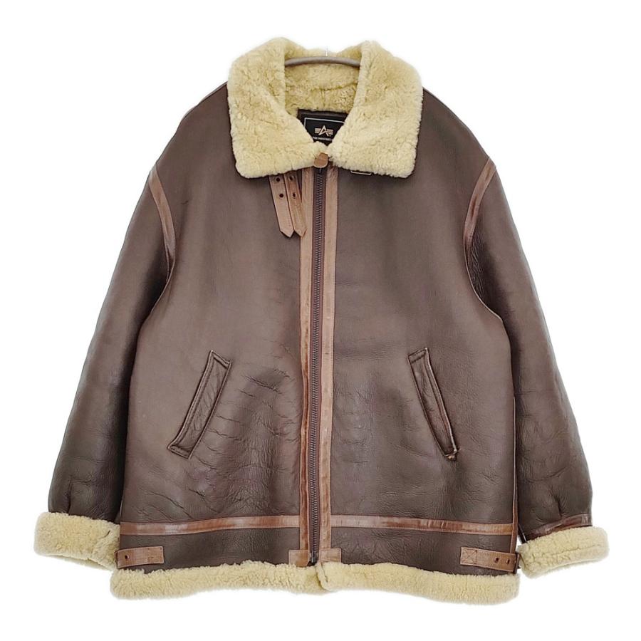 ALPHA ムートンジャケット B3 羊革 シープスキン 希少サイズXXXL 20804