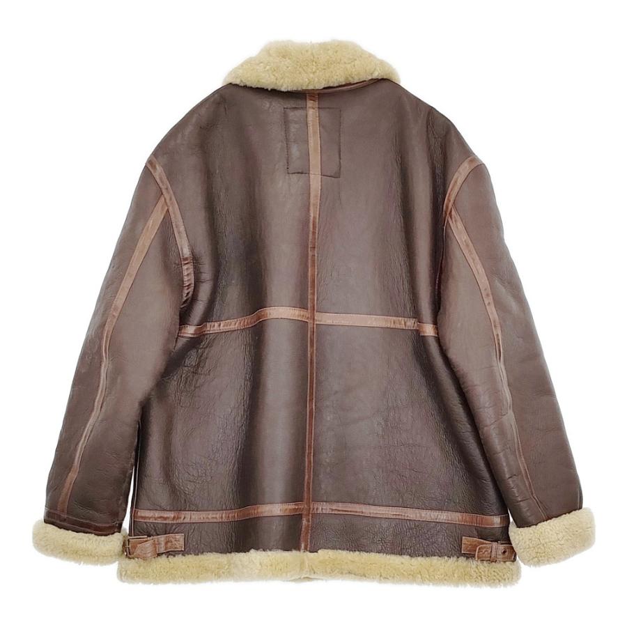 シープスキン ムートンジャケット ボマー レザージャケット XL 羊皮 楽天市場】毛皮一体 羊革 フライトジャケット シープスキン 本革