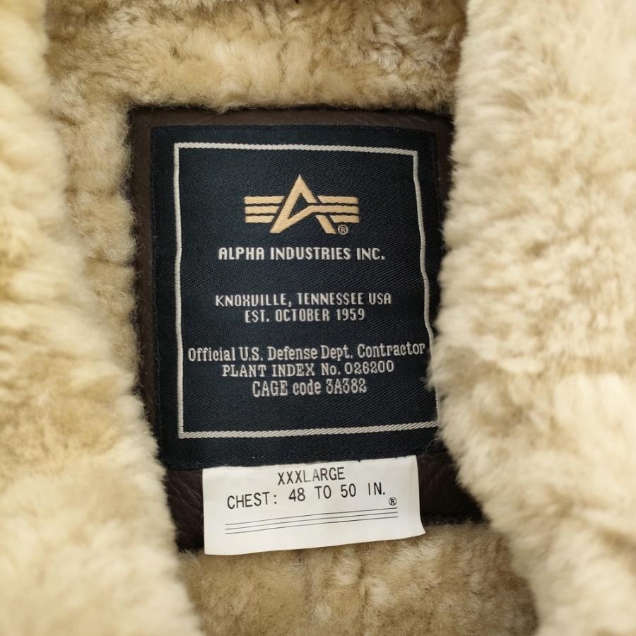 極暖　美品　アルファ M　ボア ムートン フライトジャケット　B3　ブラウン　茶 ☆ブラウンムートン B-3フライトジャケット☆S～4XL – quietman clothes