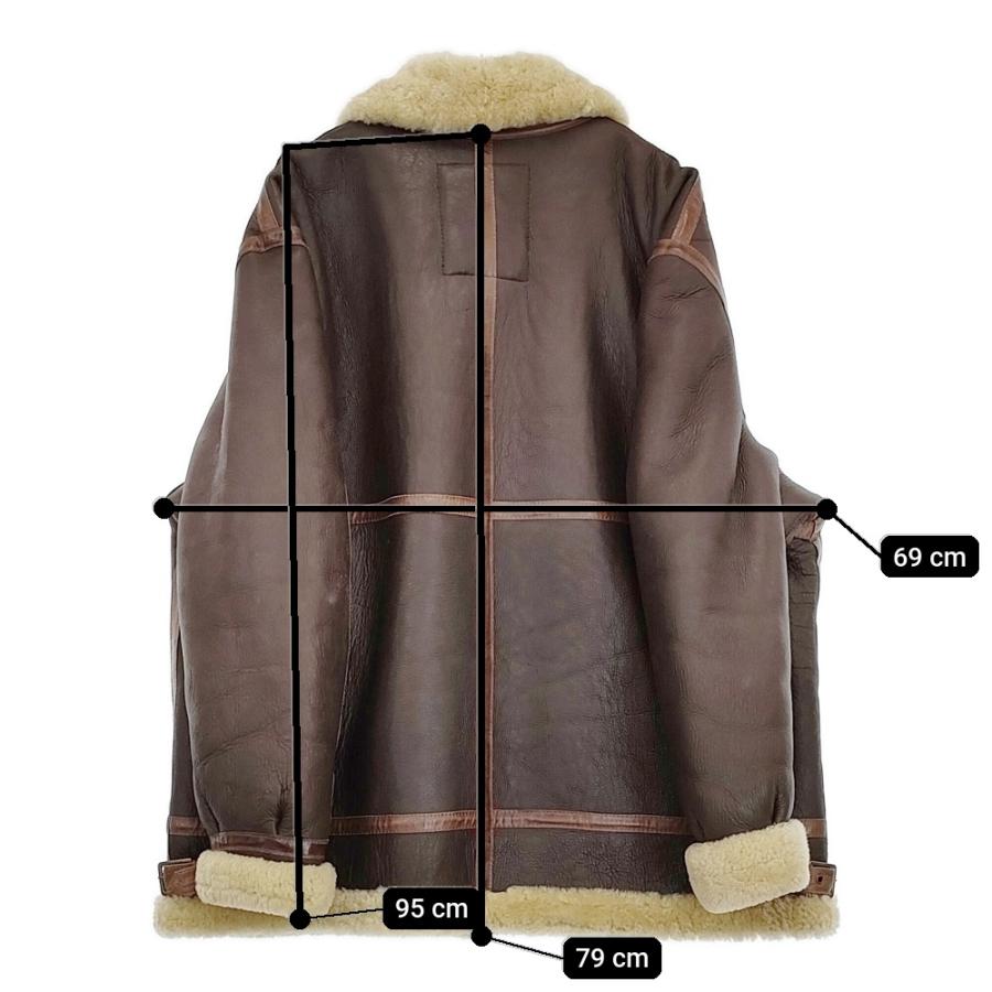 ALPHA ムートンジャケット B3 羊革 シープスキン 希少サイズXXXL 20804