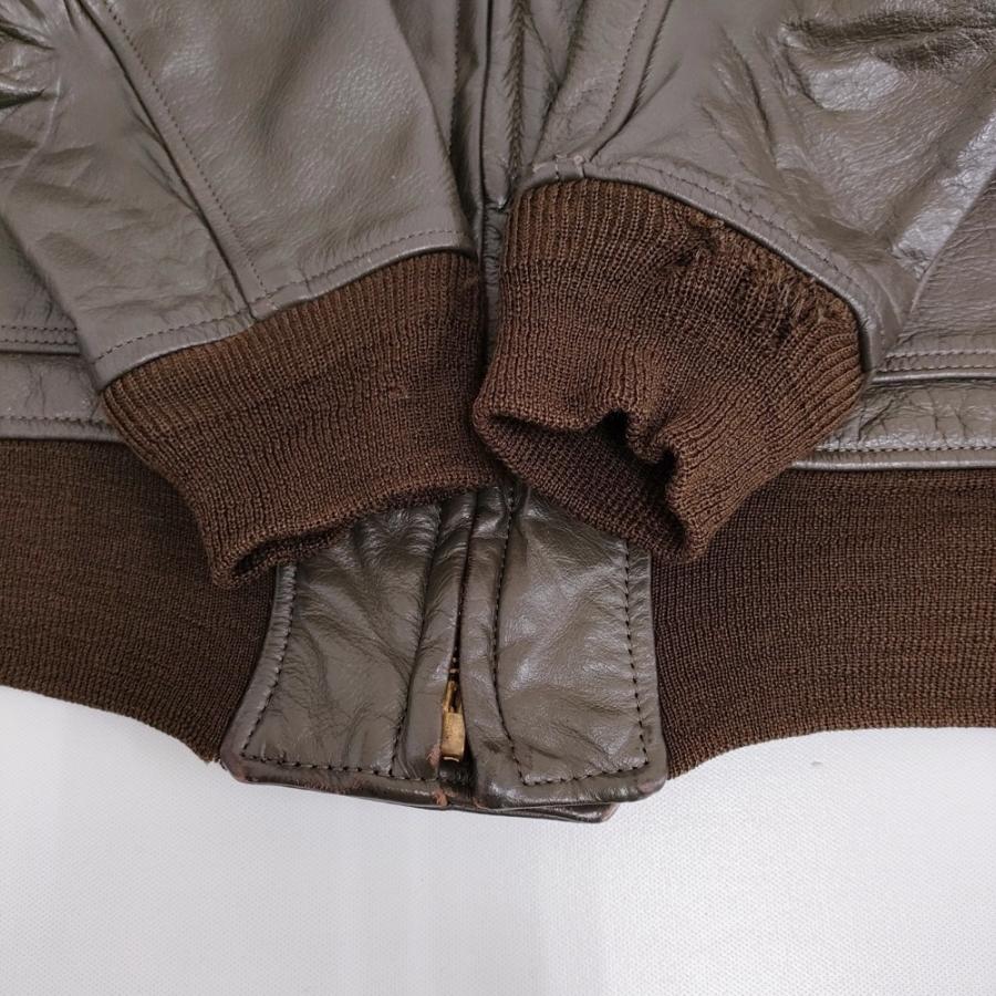 美品 古着 80's 90's USARMY TYPE G-1 レザージャケット 古着 70s JC Penney G-1タイプ ボア ライナー 本革 レザー フライト