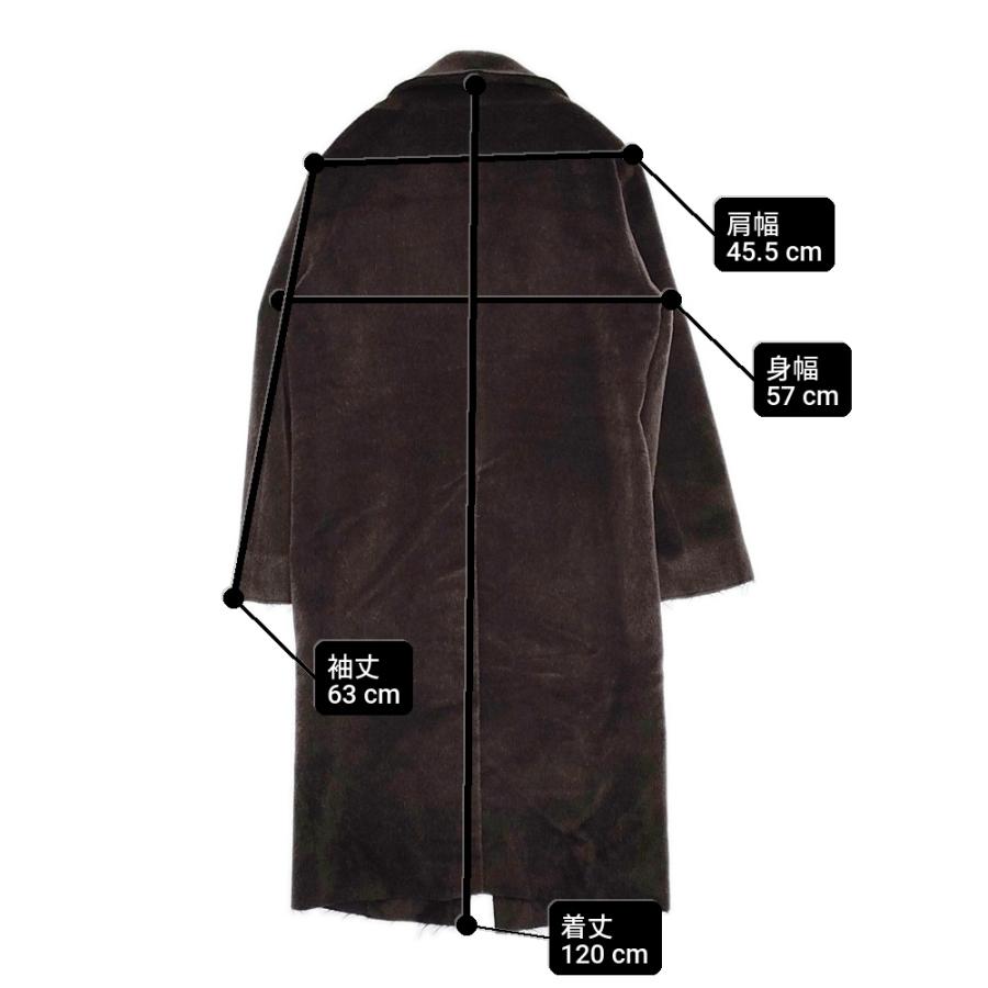 GABRIELA COLL GARMENTS NO.11 ロロピアーナ 定405900円 S11-175 カットオフコート ブラウン ガブリエラコールガーメンツ6-0109A 101479の画像