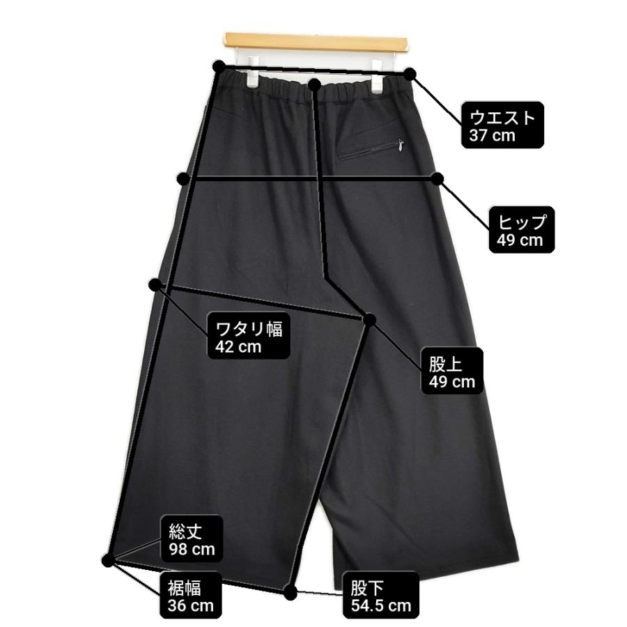 NICENESS SQUIRE ウールミルド ルースパンツ サイズS 定価63800円 NN-4202J16 イージー パンツ ブラック メンズ ナイスネス【中古】6-0219T♪ NICENESS SQUIRE ウールミルド ルースパンツ サイズS 定価63800円 NN
