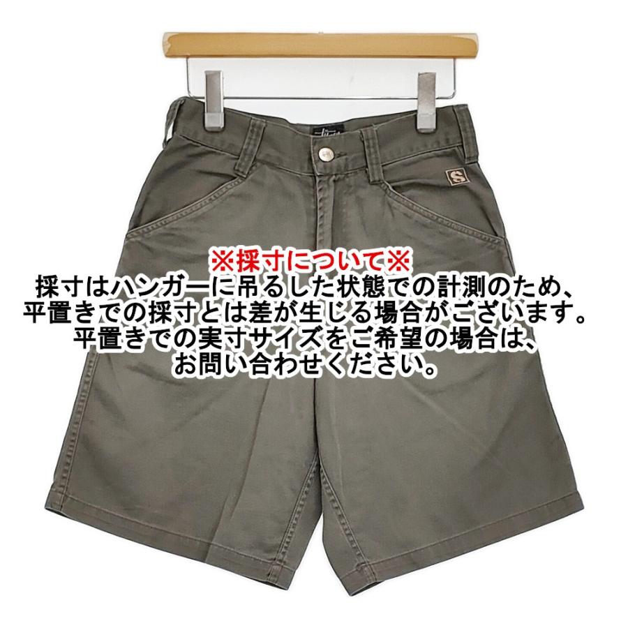 ステューシー カーゴショートパンツ ロゴ刺繍　WORKGEAR USA製 STUSSY（ステューシー） STUSSY OLD STUSSY 90S USA製 サイズM 刺繍