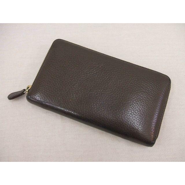 J&M Davidson レザー/ウォレット 長財布 ダークブラウン レディース 