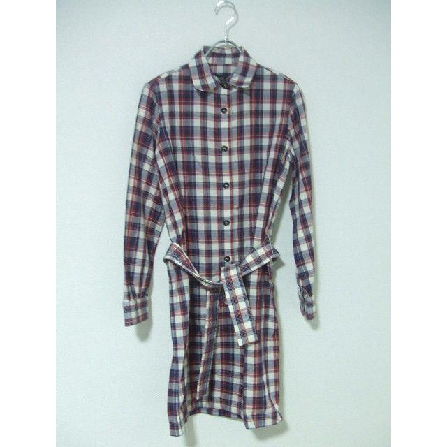 A.P.C. チェックシャツワンピース/サイズXS ワンピース ホワイト  