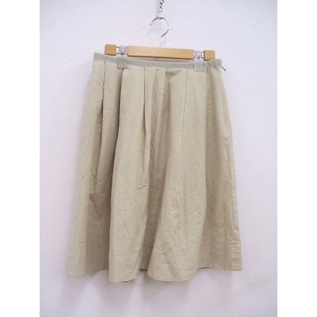 MARGARET HOWELL/578-232413/1/ベージュ/コットンウールタックフレア  