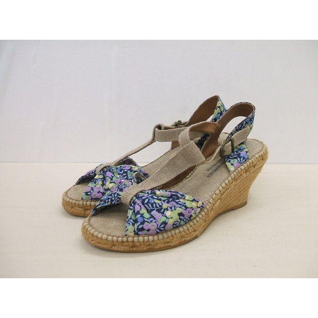 gaimo/ウェッジソールサンダル/花柄/サイズ37/ガイモ 中古 1-0712S 