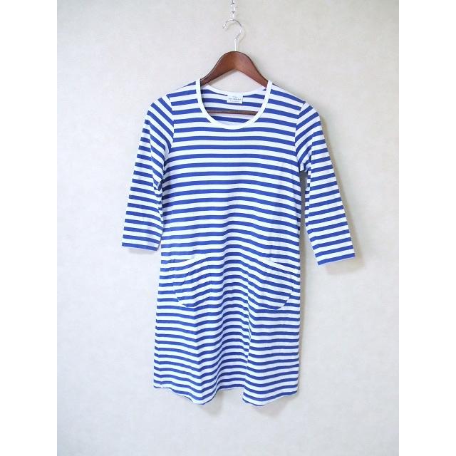 Marimekko 長袖ボーダー ワンピース ホワイト ブルー Xs レディース マリメッコ 中古 1 1229m ブランド古着の専門店 ジージー 通販 Yahoo ショッピング