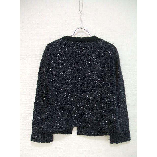 12closet ニットジャケット サイズ38 ノーカラージャケット ネイビー