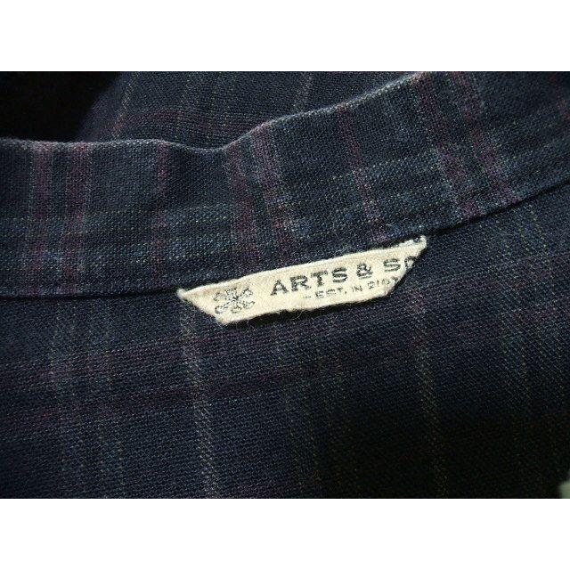 ARTS&SCIENCE チェック コットン バンドカラー 063-U626-034  