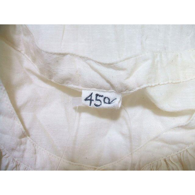 45R/45rpm タッサ―シルクカディの手刺繍ブラウス 定価63800円 