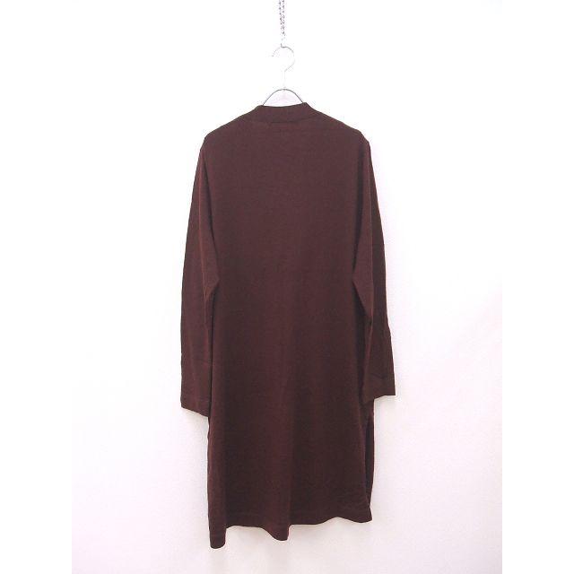 45R ウールロングコートガウンカーディガン