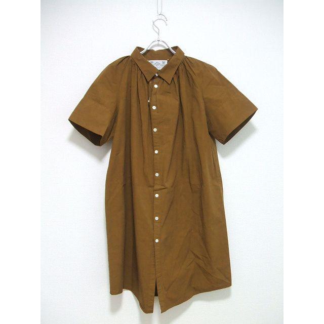 R&D.M.Co- コットン 半袖 ワンピース ブラウン レディース オールド 