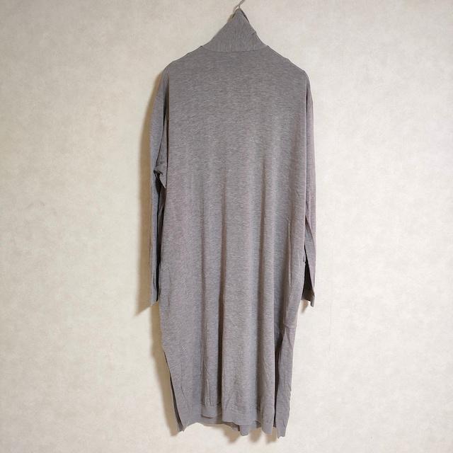 未使用】45R 45rpm ロングニットカーディガン ガウンコート イエロー